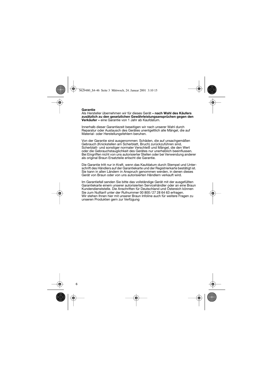 Braun 3612 InterFace User Manual | Page 6 / 46