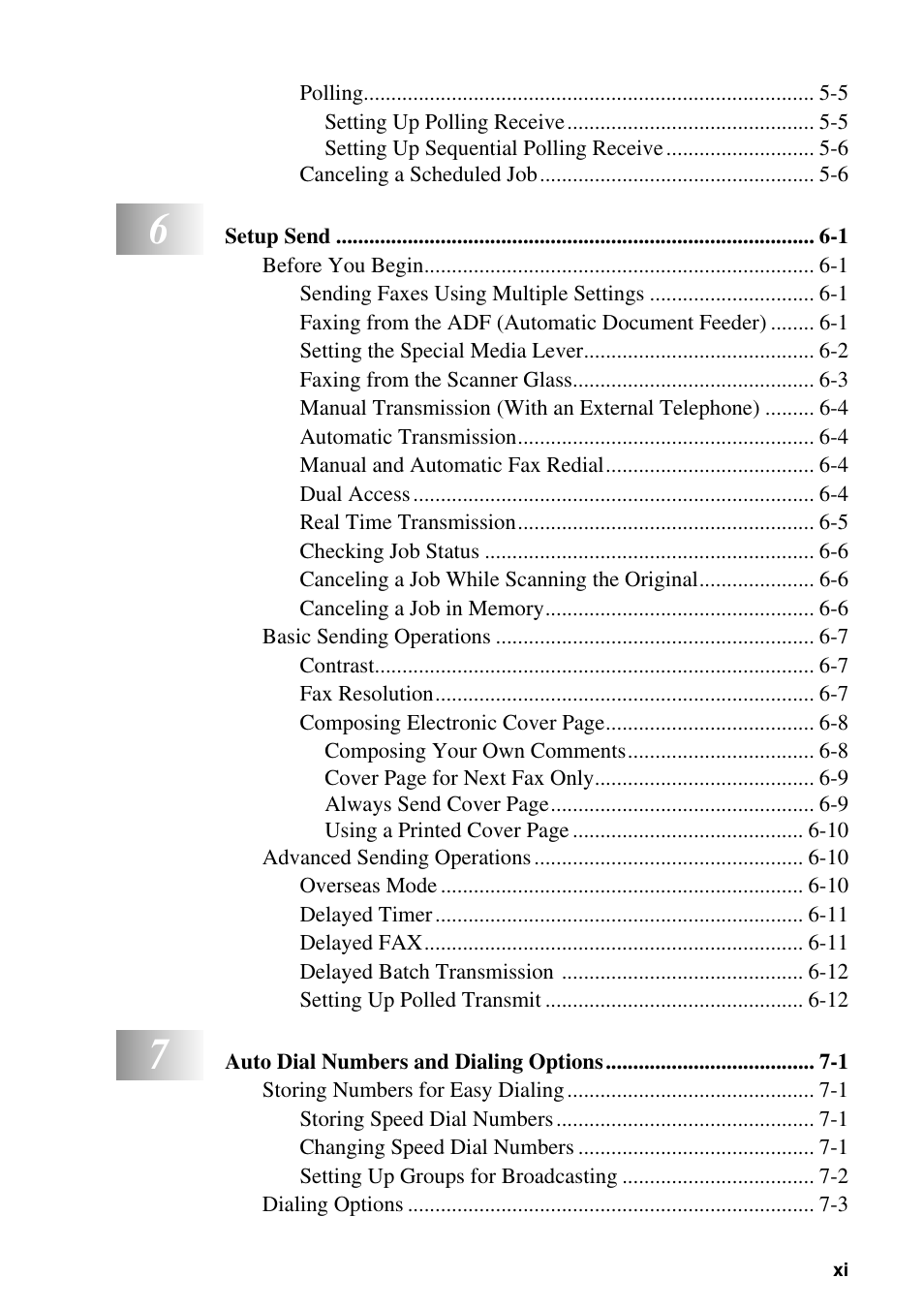 Brother MFC-6800 User Manual | Page 13 / 222