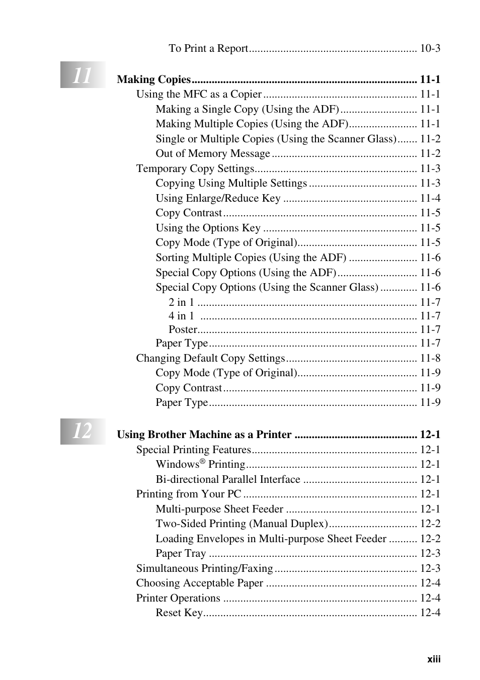 Brother MFC-6800 User Manual | Page 15 / 222