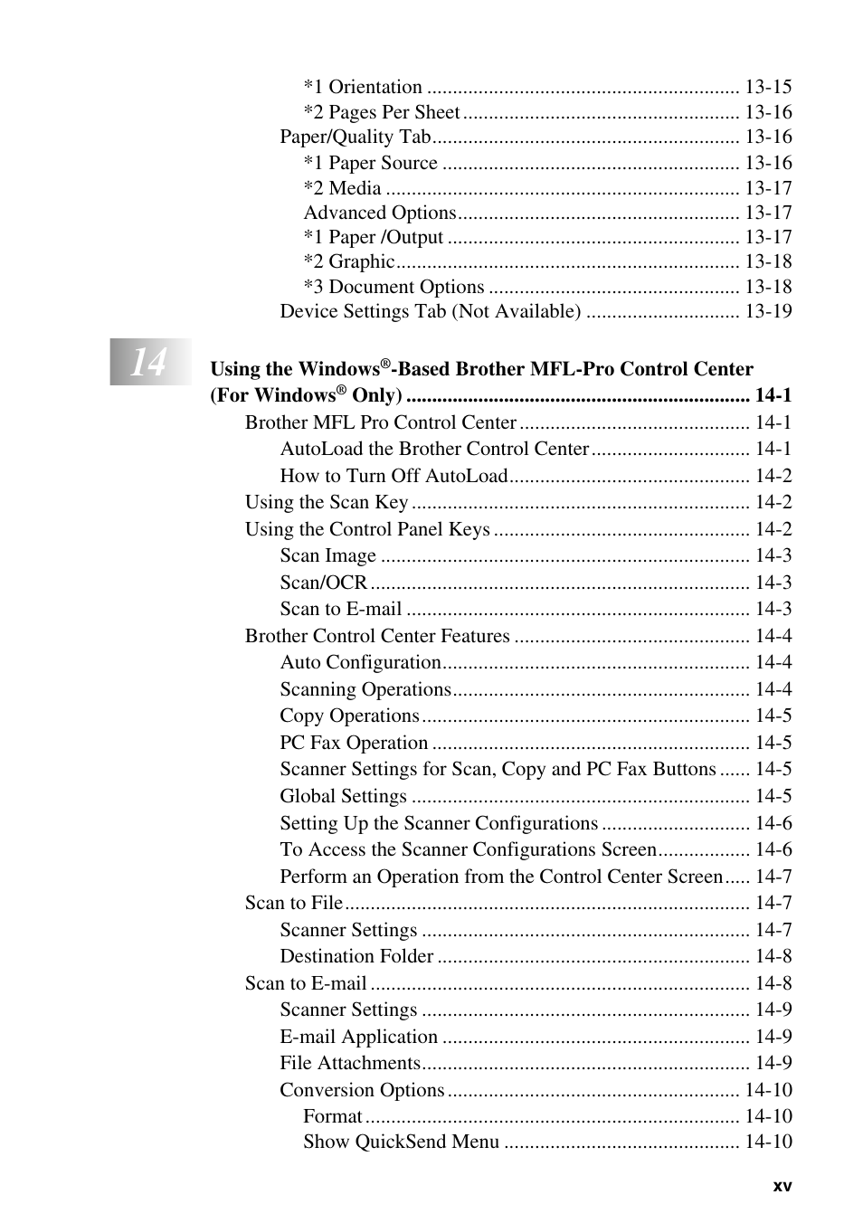 Brother MFC-6800 User Manual | Page 17 / 222