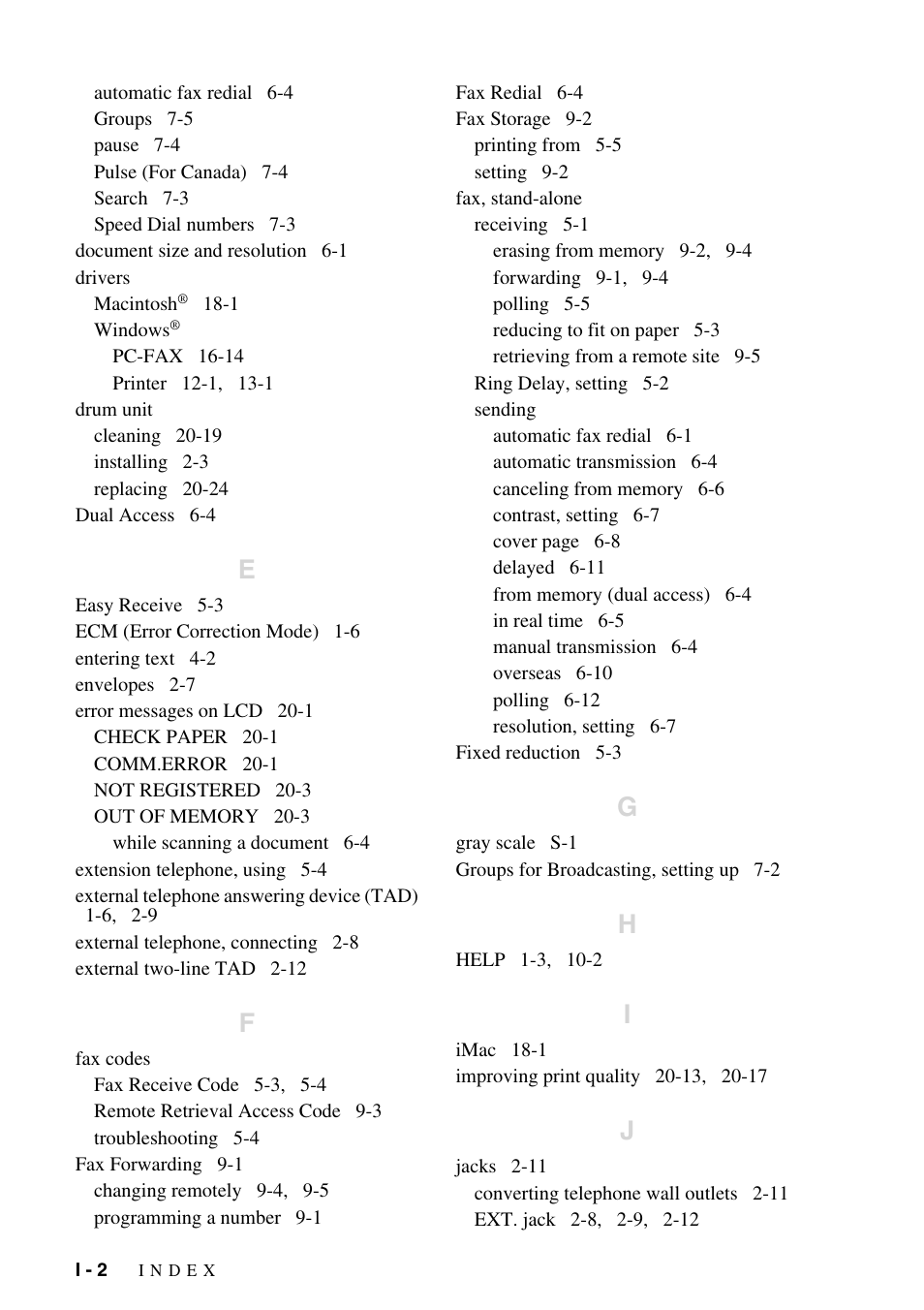 Brother MFC-6800 User Manual | Page 216 / 222