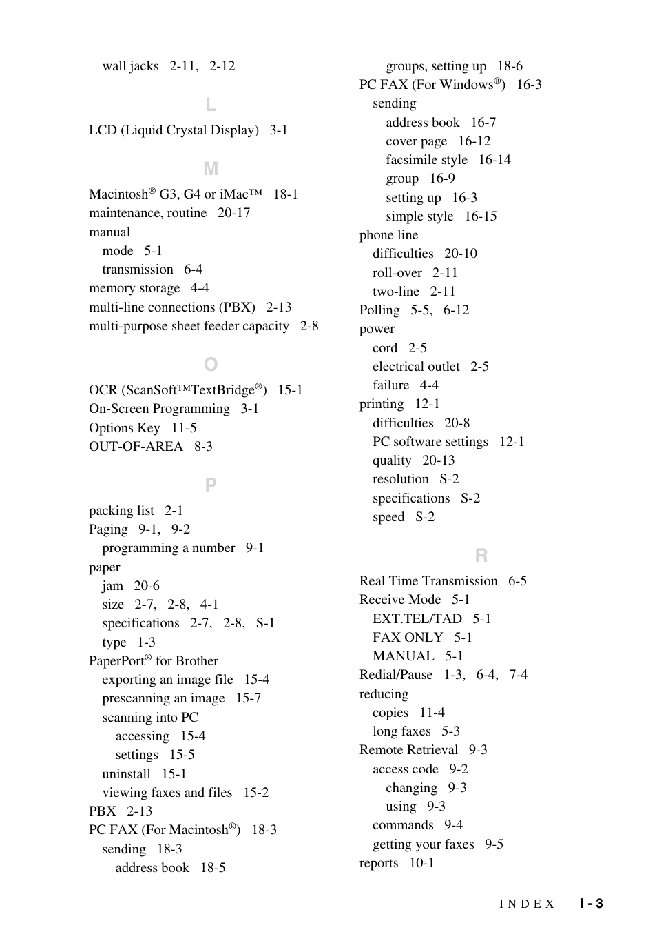 Brother MFC-6800 User Manual | Page 217 / 222