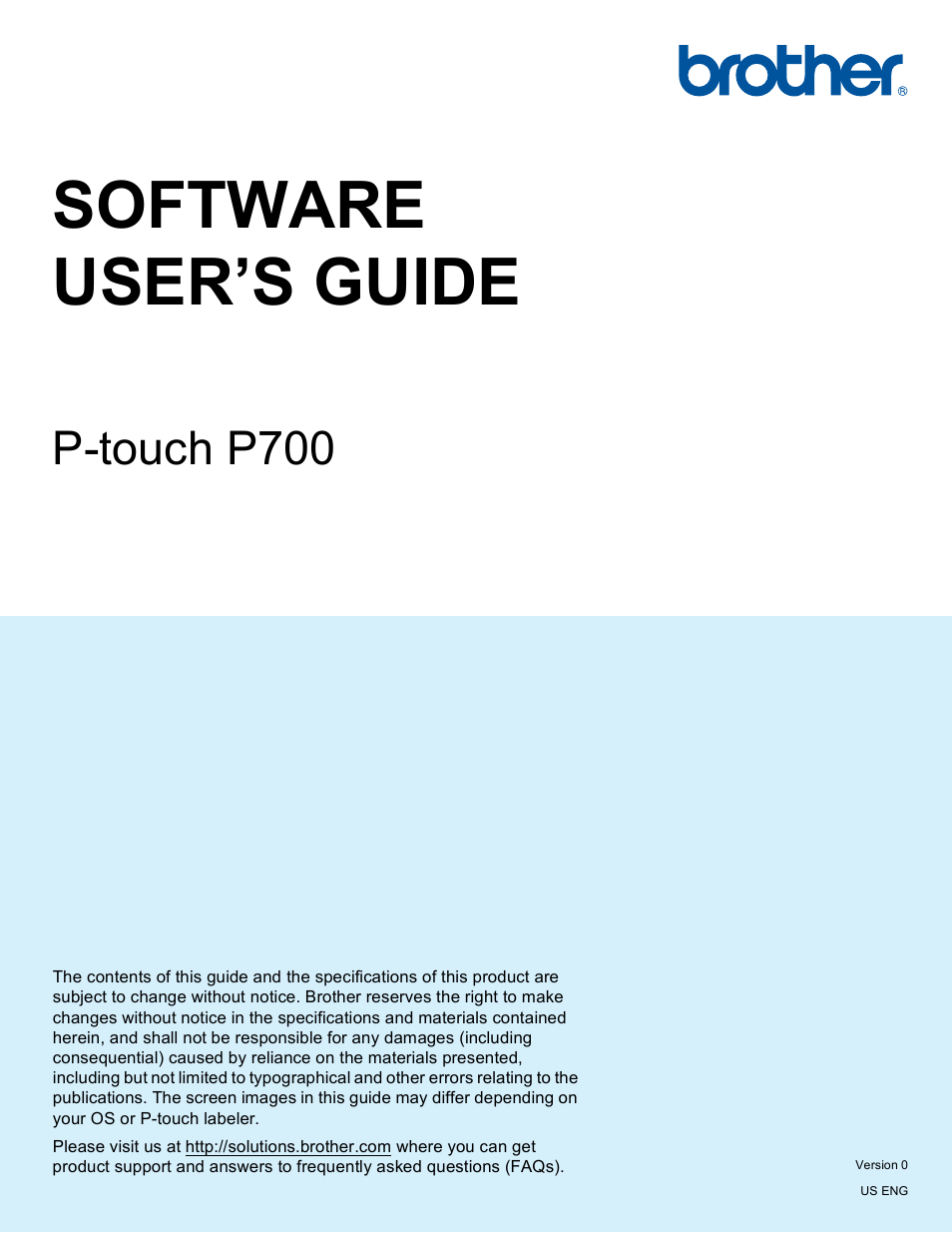 Brother PT-P700 User Manual | 49 pages