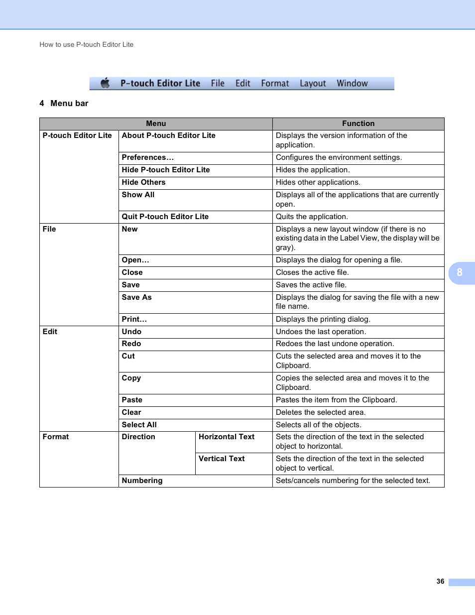 Brother PT-P700 User Manual | Page 40 / 49