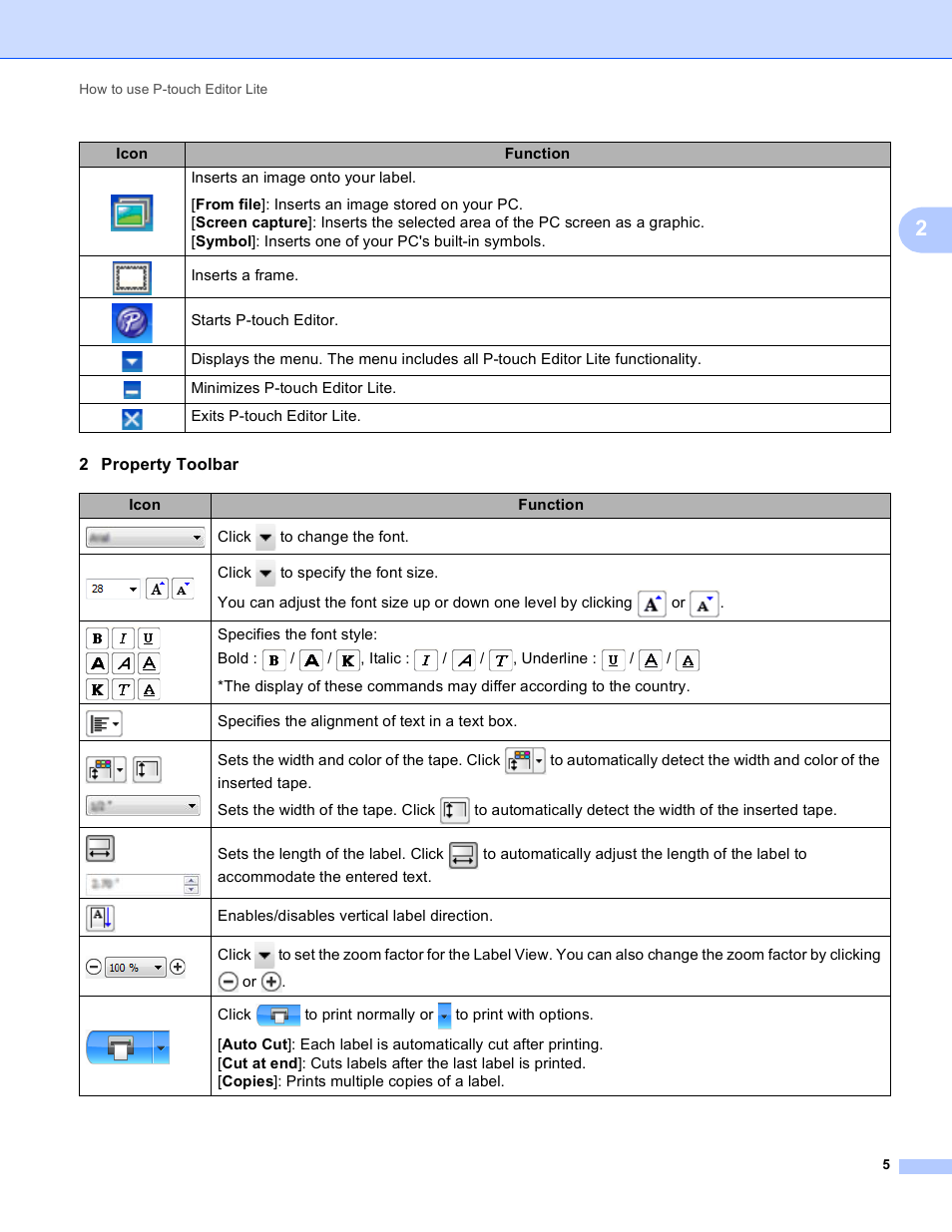 Brother PT-P700 User Manual | Page 9 / 49