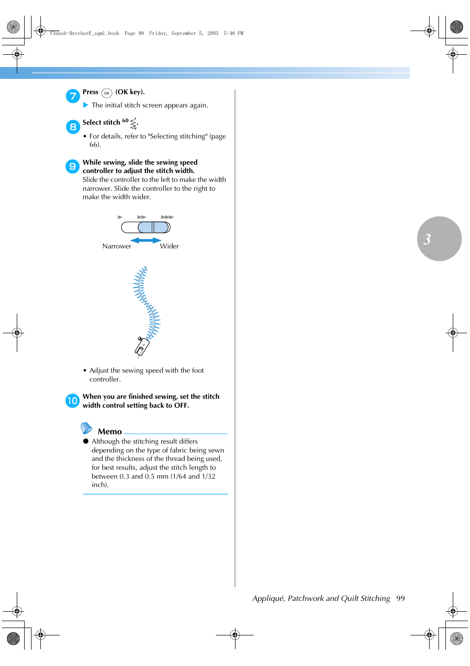 Brother NX 600 User Manual | Page 105 / 160