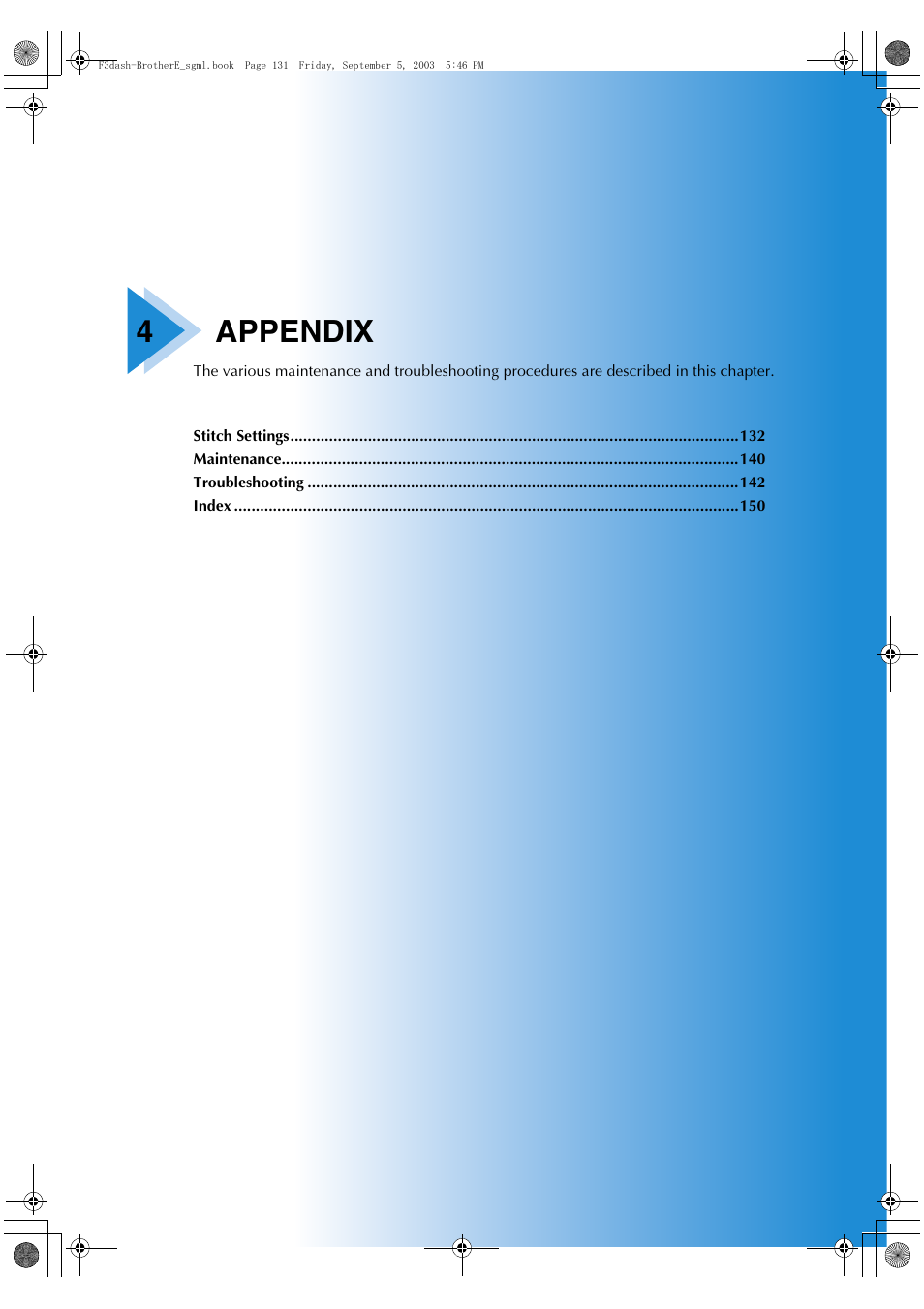 4appendix | Brother NX 600 User Manual | Page 137 / 160