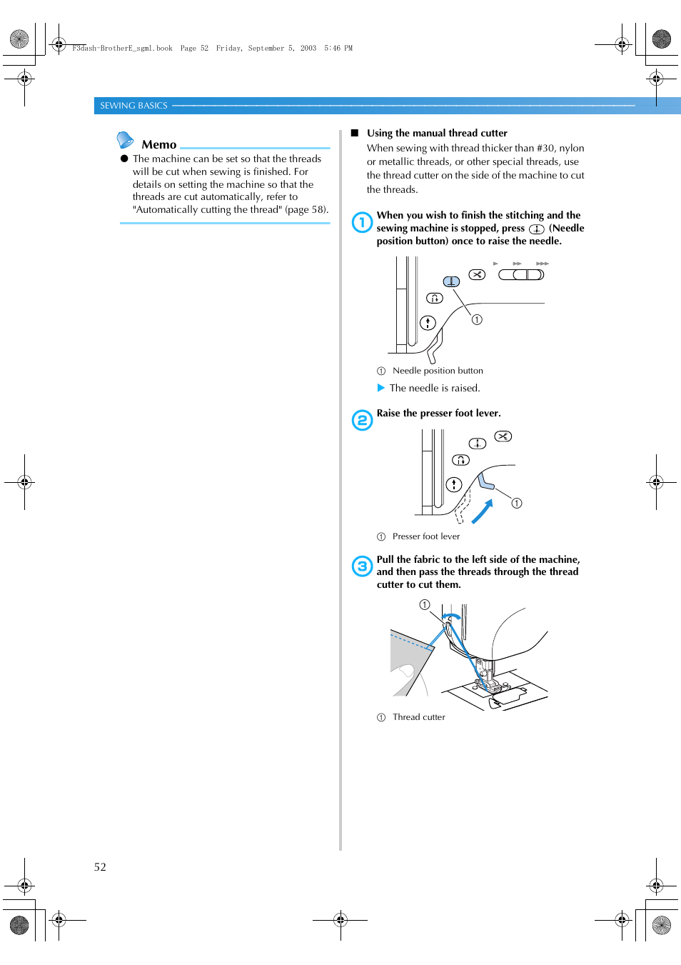 Brother NX 600 User Manual | Page 58 / 160