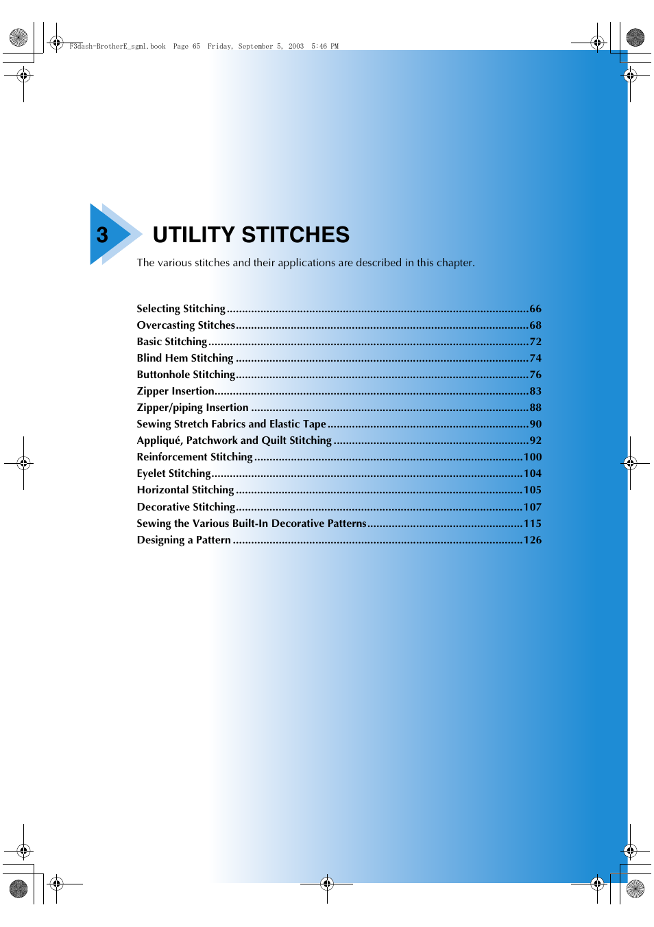 3utility stitches | Brother NX 600 User Manual | Page 71 / 160