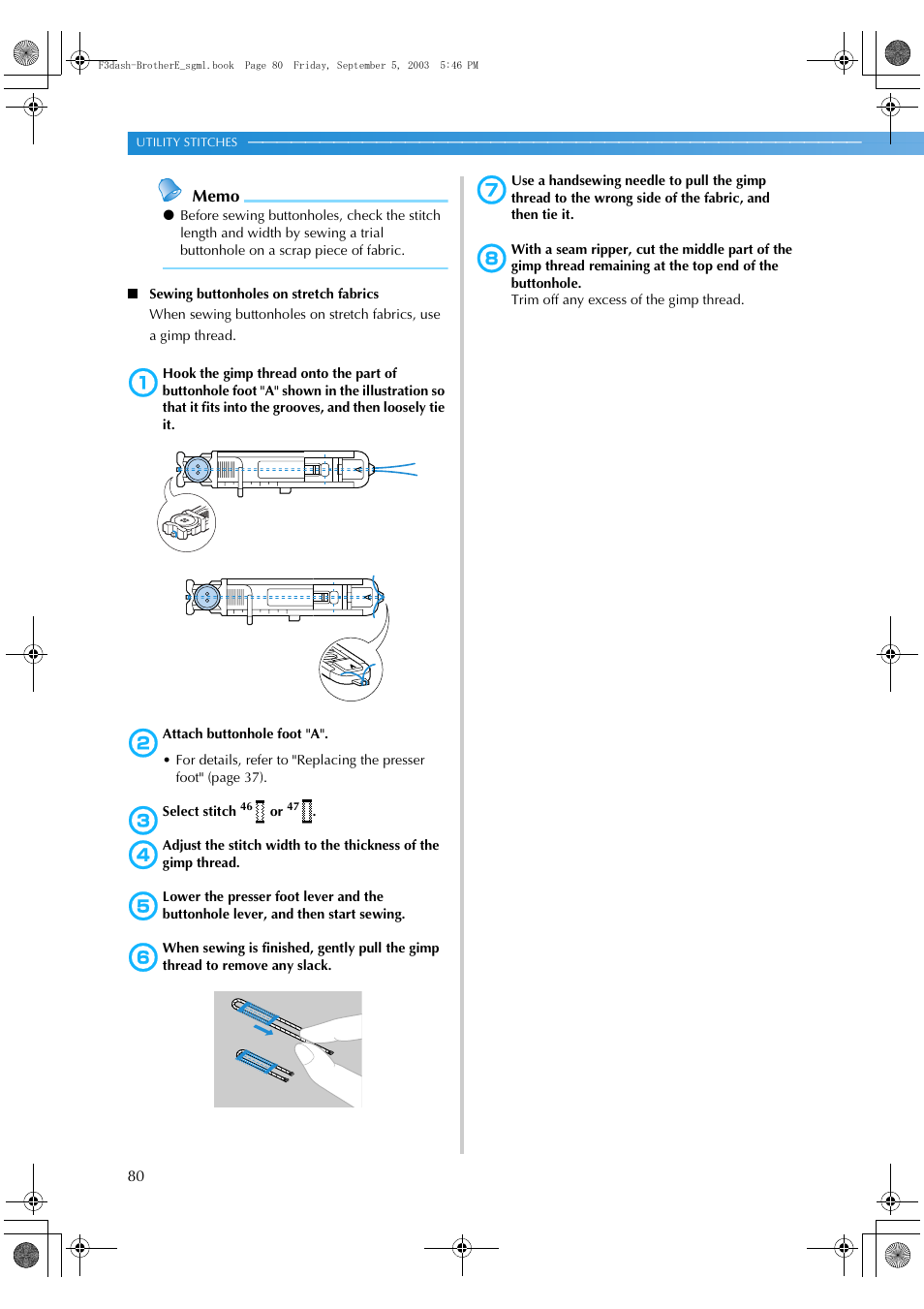 Brother NX 600 User Manual | Page 86 / 160