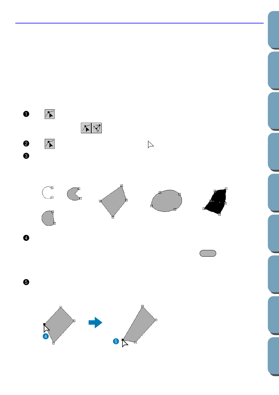 Point edit mode, Moving points, Moving points 1 | Brother PE-DESIGN Ver.432 User Manual | Page 107 / 200
