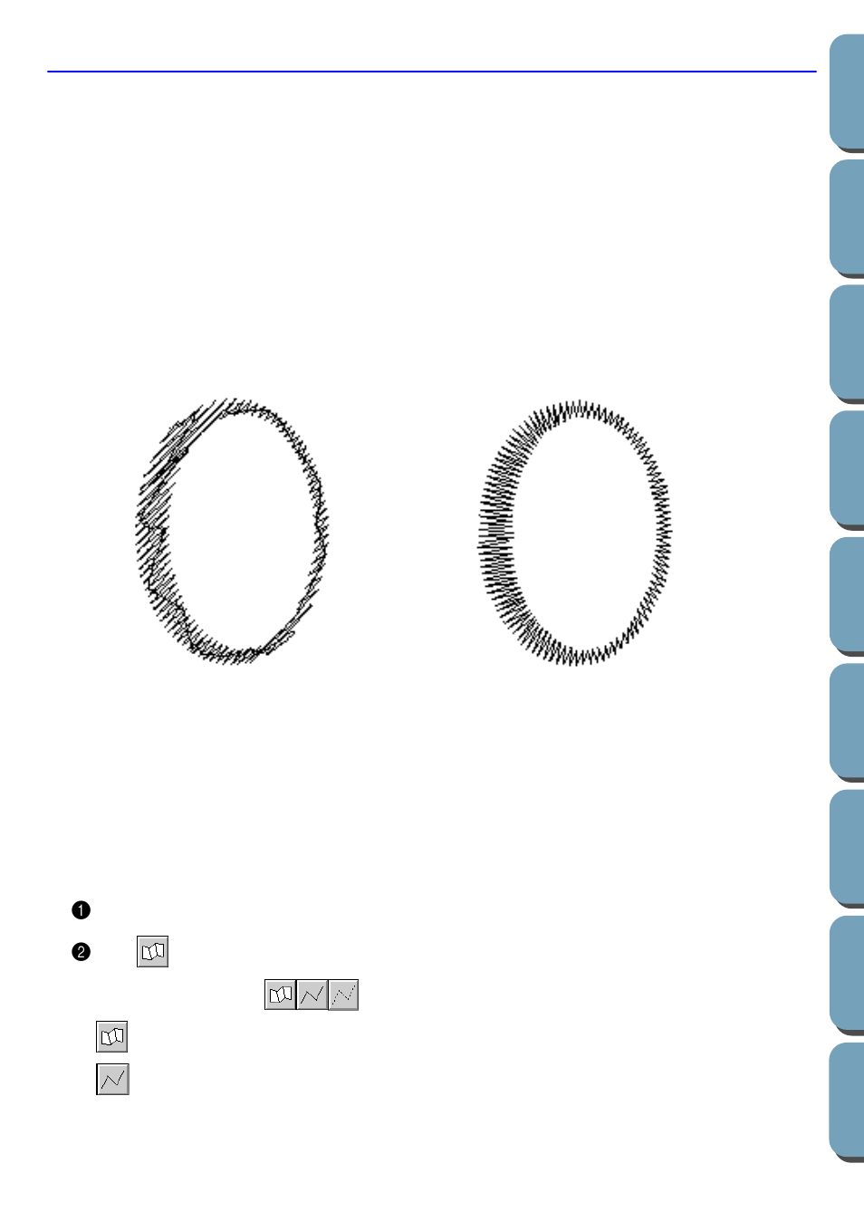 Manual punching mode, Creating a manual punching pattern, Creating a manual punching pattern 1 | Brother PE-DESIGN Ver.432 User Manual | Page 117 / 200