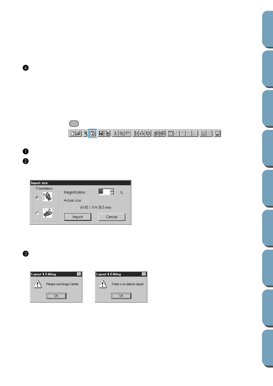 Import – from design center | Brother PE-DESIGN Ver.432 User Manual | Page 135 / 200