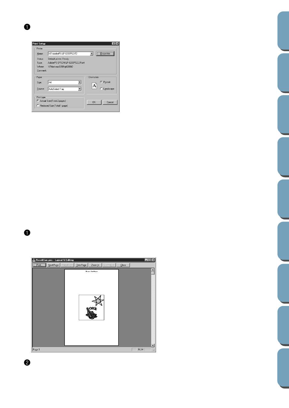Print preview | Brother PE-DESIGN Ver.432 User Manual | Page 139 / 200