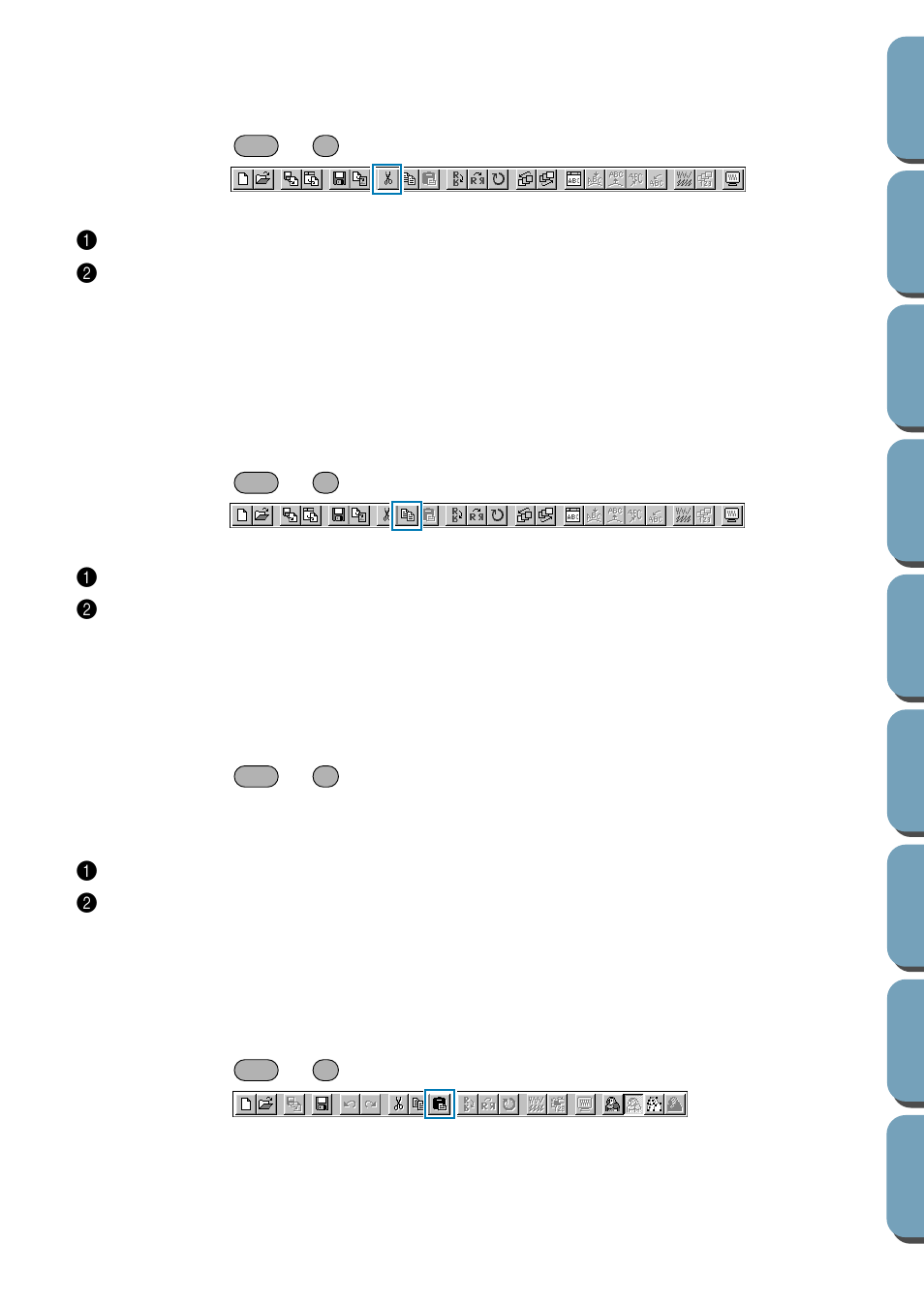 Copy, Duplicate, Paste | Brother PE-DESIGN Ver.432 User Manual | Page 143 / 200