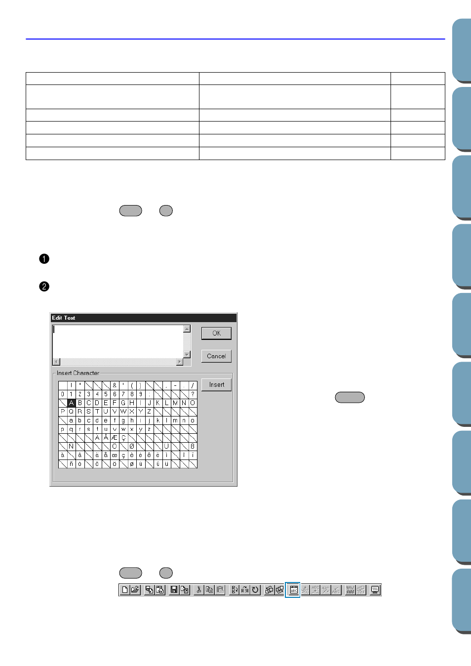 Text menu, Edit text letters, Text attribute setting | Brother PE-DESIGN Ver.432 User Manual | Page 148 / 200