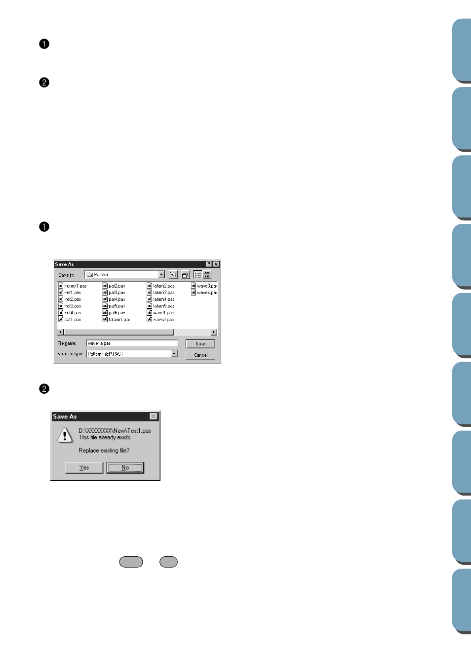 Save as, Exit, Ve as” in this section | Brother PE-DESIGN Ver.432 User Manual | Page 186 / 200