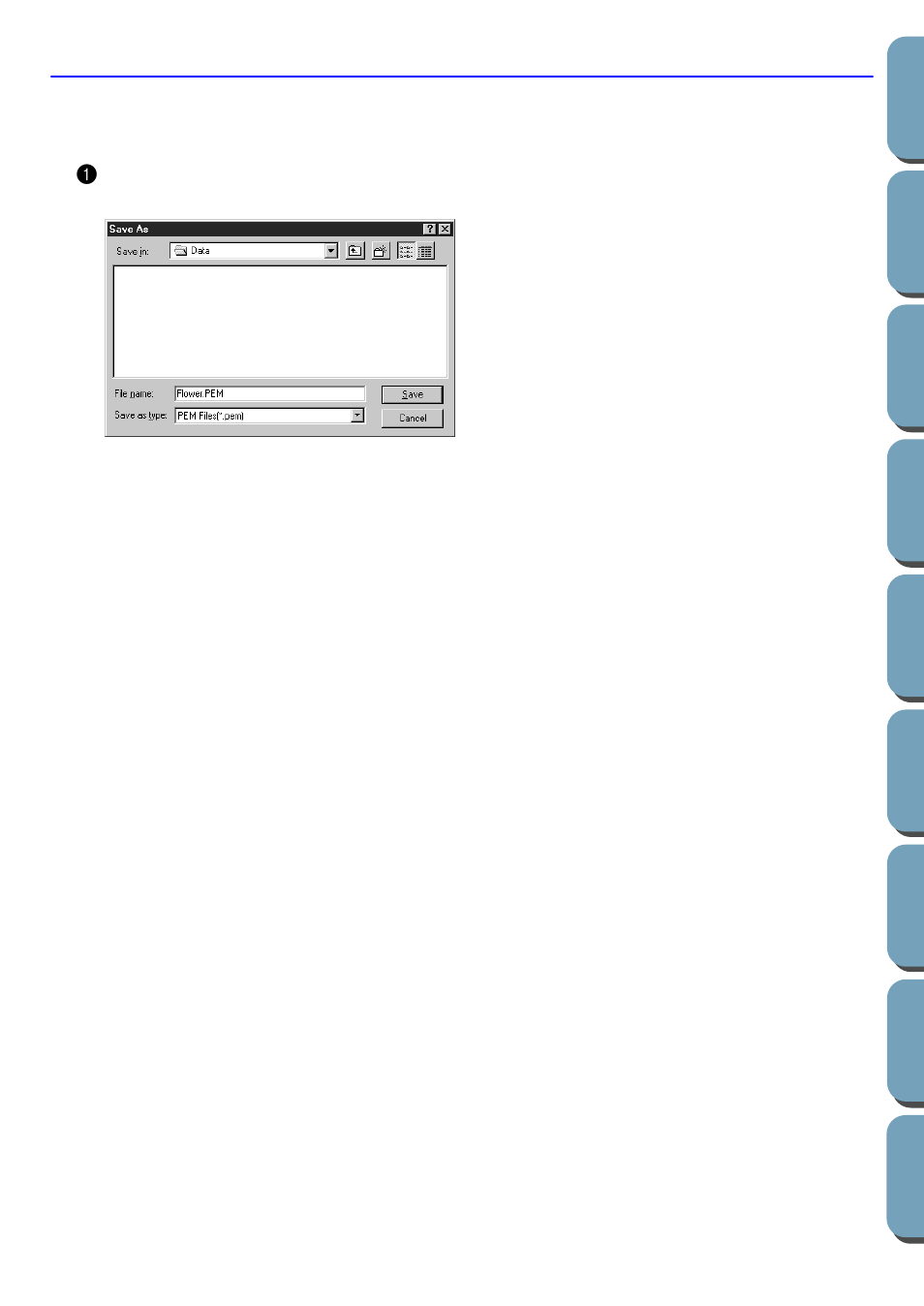 Step 9 saving the file, Saving the file, Step 9 | Brother PE-DESIGN Ver.432 User Manual | Page 31 / 200