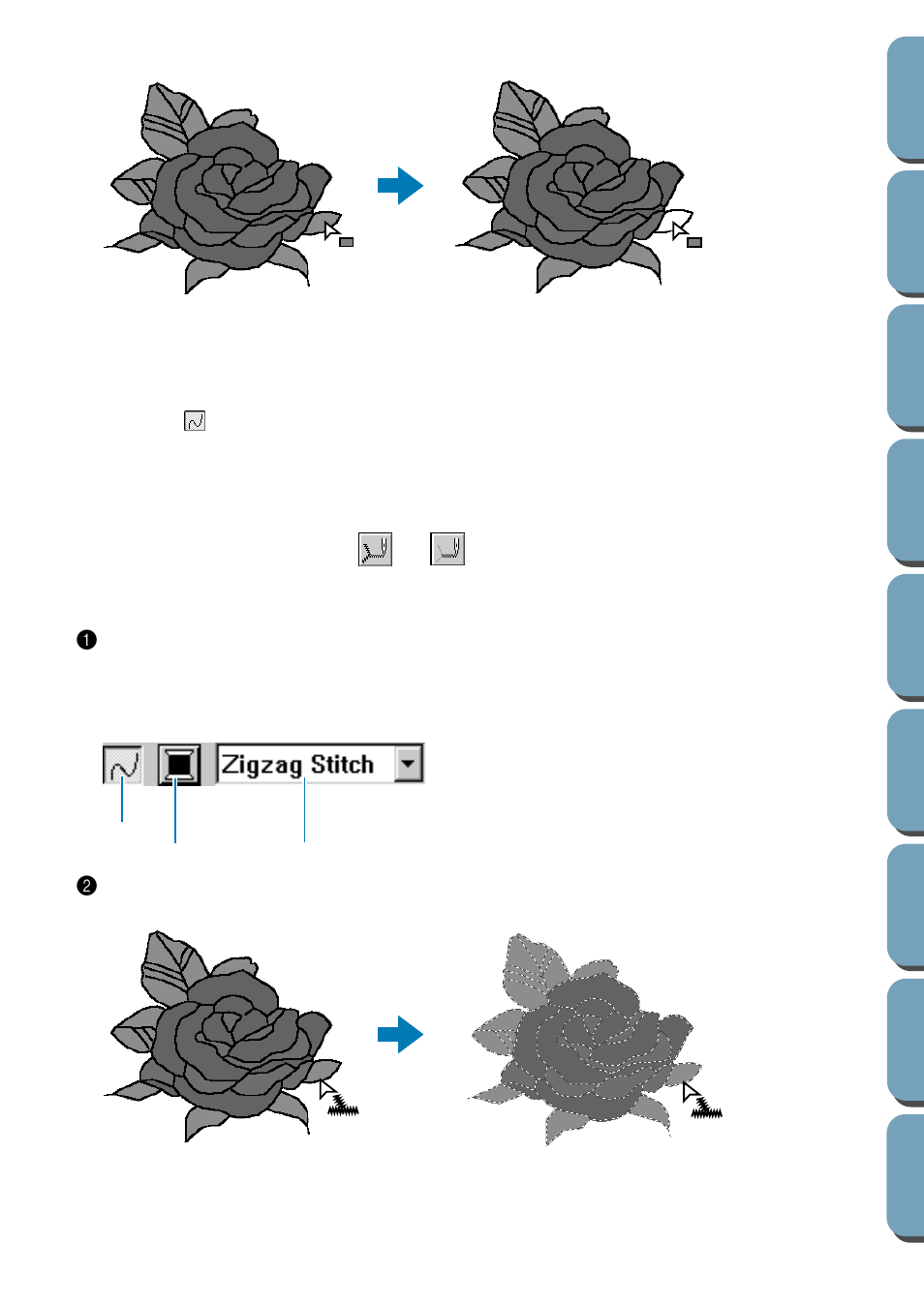 Line sew | Brother PE-DESIGN Ver.432 User Manual | Page 76 / 200