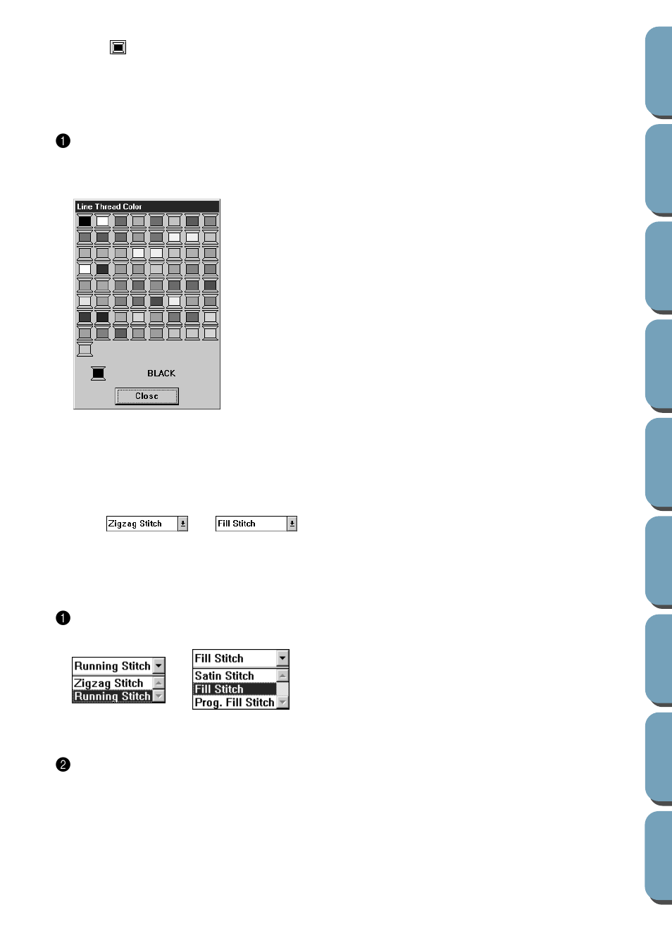 Color, Stitch | Brother PE-DESIGN Ver.432 User Manual | Page 77 / 200