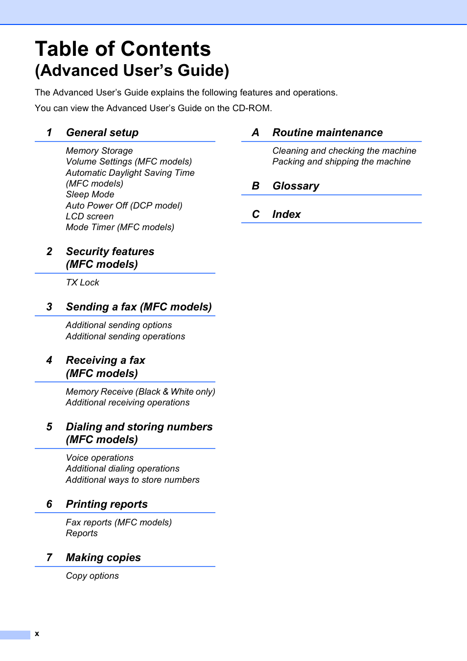 Brother DCP-J152W User Manual | Page 12 / 95