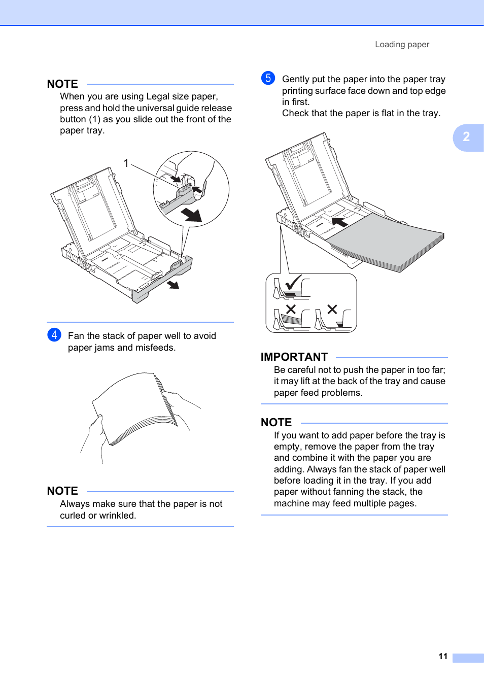 Important | Brother DCP-J152W User Manual | Page 23 / 95