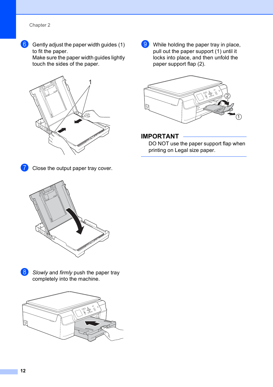 Important | Brother DCP-J152W User Manual | Page 24 / 95