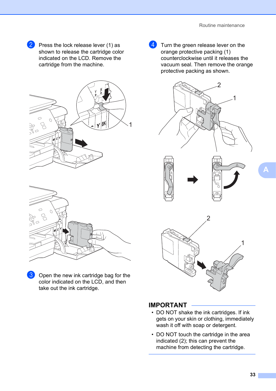 Important | Brother DCP-J152W User Manual | Page 45 / 95