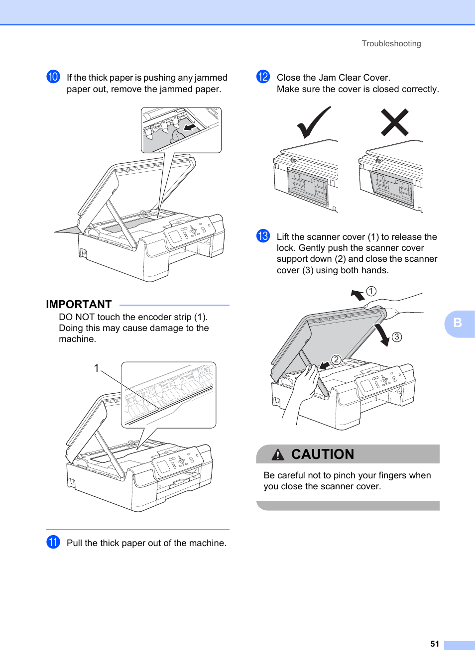 Caution, Important | Brother DCP-J152W User Manual | Page 63 / 95