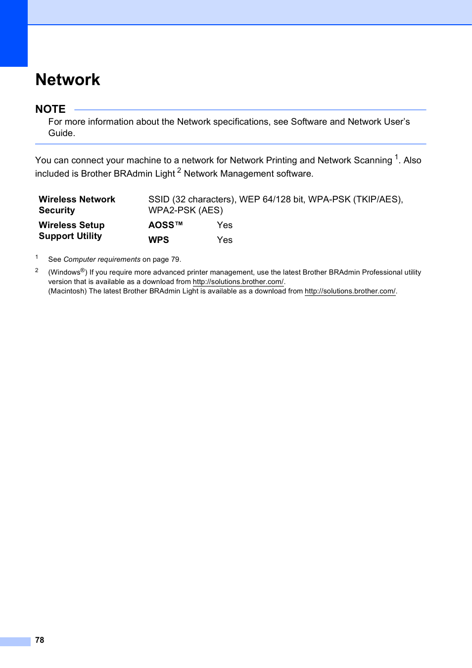 Network | Brother DCP-J152W User Manual | Page 90 / 95