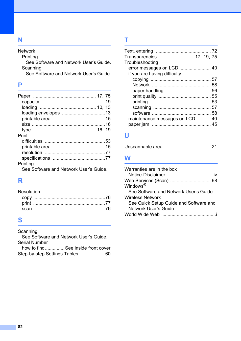 Brother DCP-J152W User Manual | Page 94 / 95