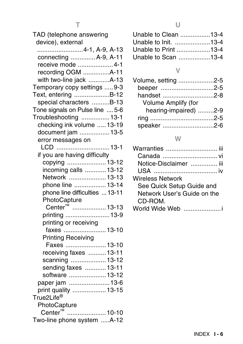 Brother MFC-640CW User Manual | Page 221 / 225