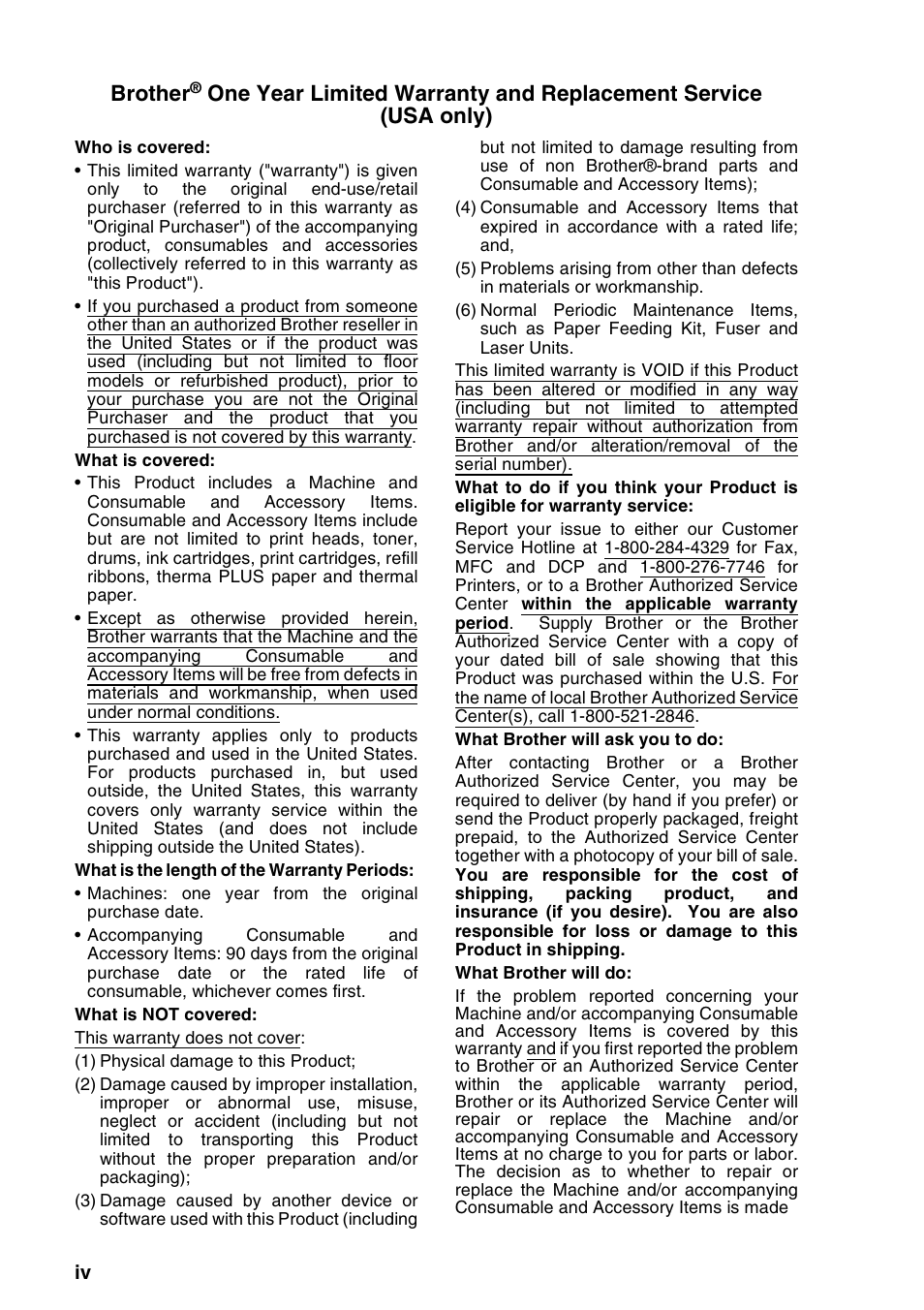 Brother | Brother MFC-640CW User Manual | Page 6 / 225