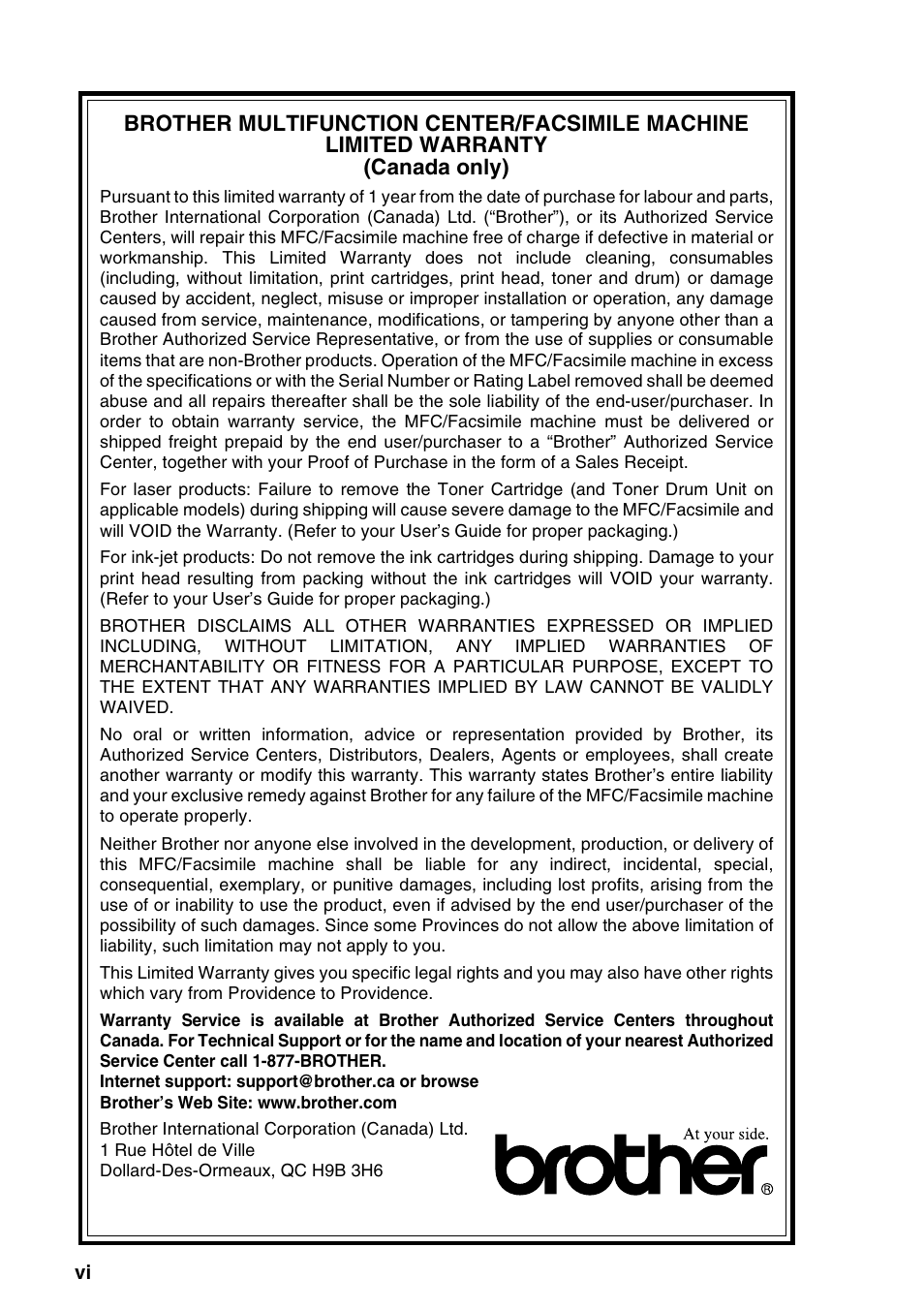 Brother MFC-640CW User Manual | Page 8 / 225