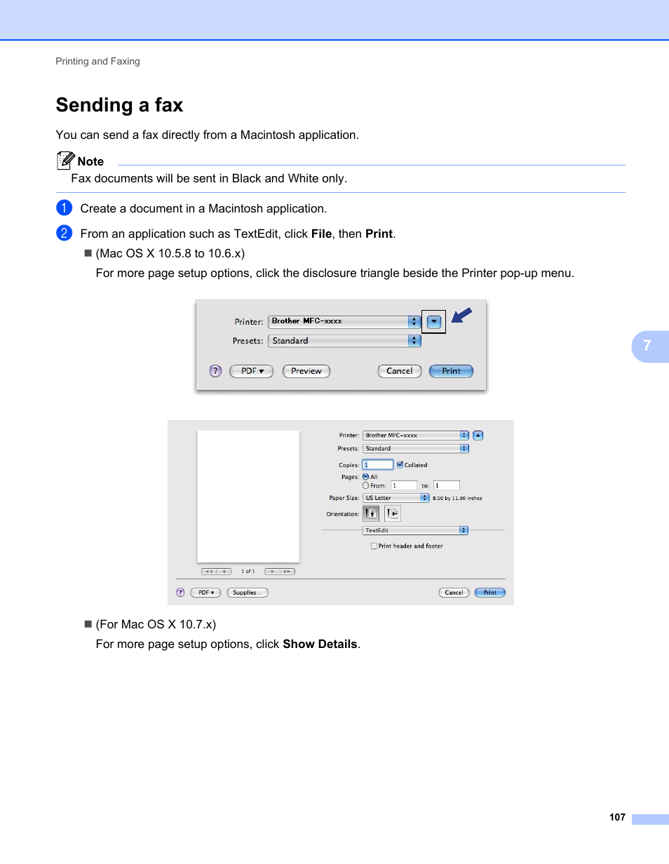 Sending a fax | Brother MFC-7240 User Manual | Page 114 / 160
