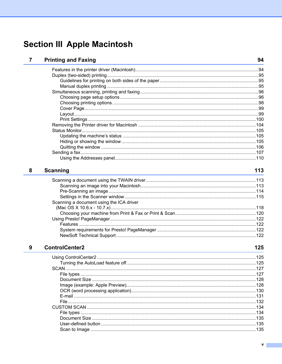 Brother MFC-7240 User Manual | Page 6 / 160