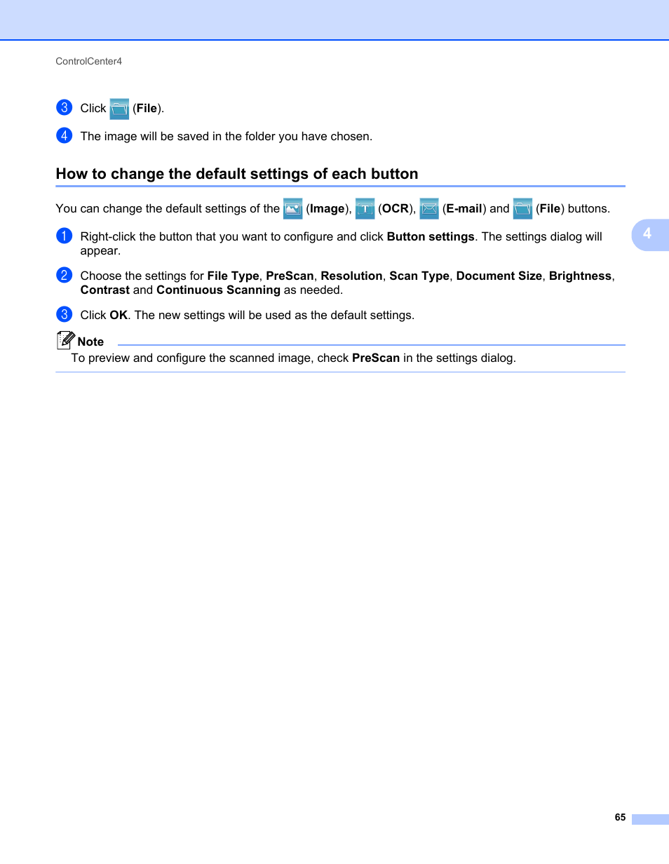 How to change the default settings of each button | Brother MFC-7240 User Manual | Page 72 / 160