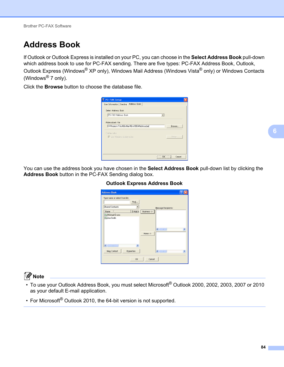 Address book | Brother MFC-7240 User Manual | Page 91 / 160