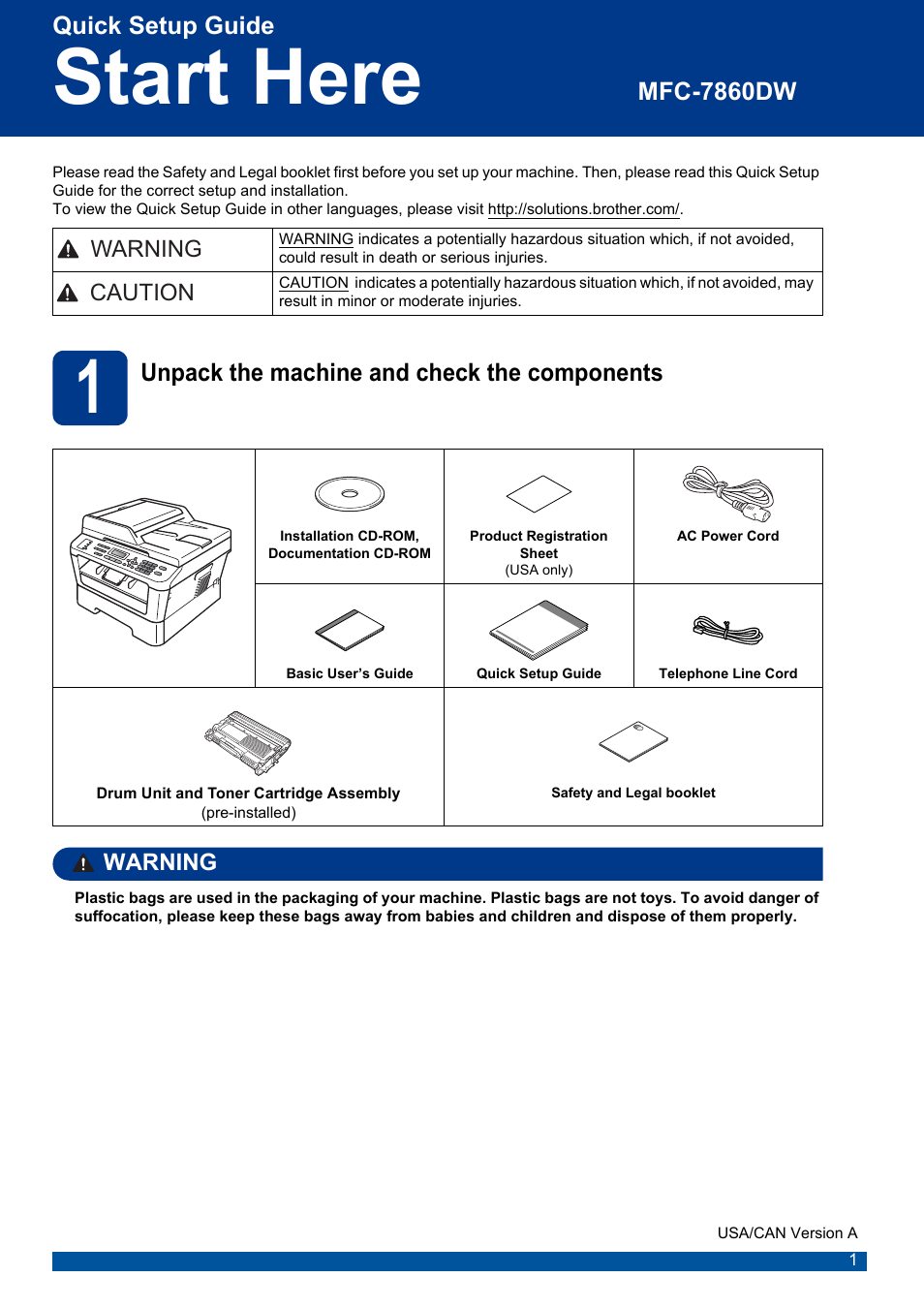 Brother MFC 7860DW User Manual | 42 pages