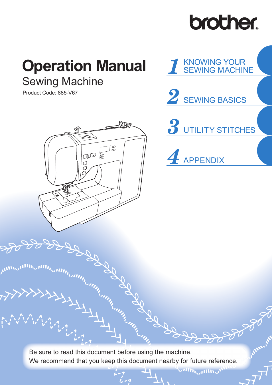 Brother XR1355 User Manual | 112 pages