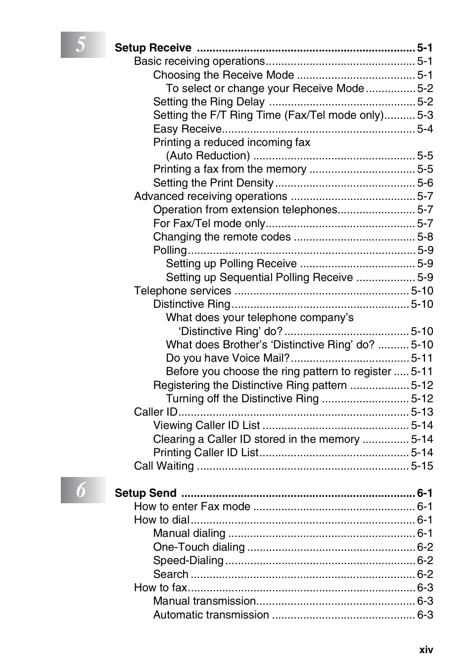 Brother MFC 8220 User Manual | Page 16 / 213