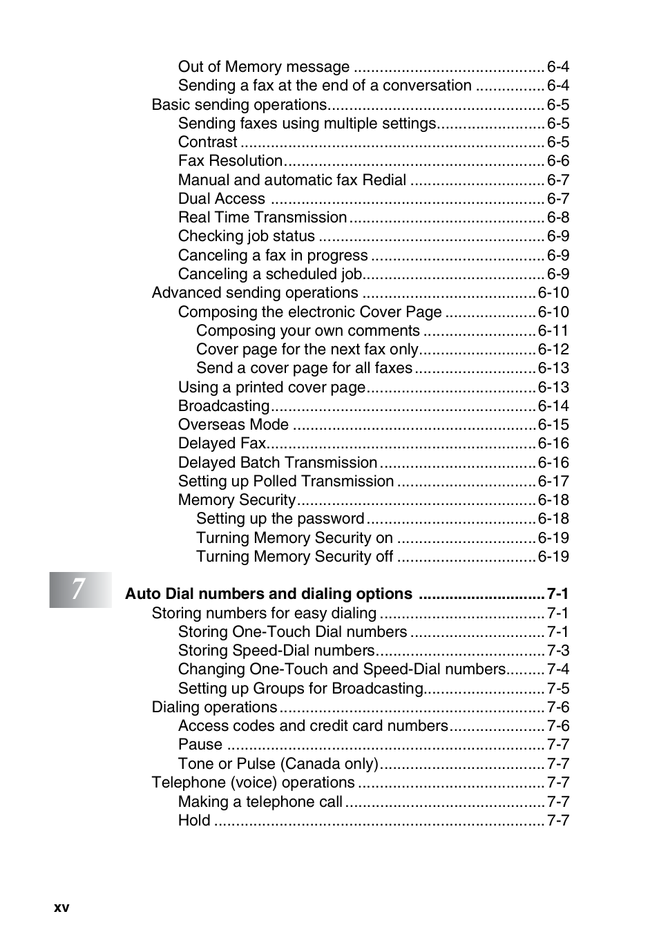 Brother MFC 8220 User Manual | Page 17 / 213