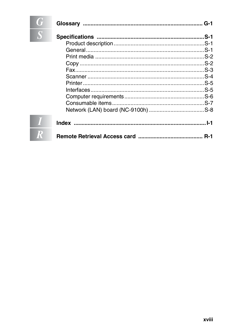 Brother MFC 8220 User Manual | Page 20 / 213