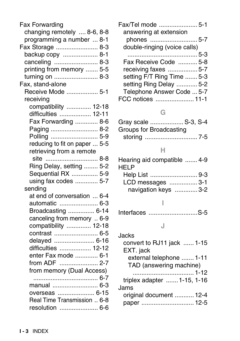 Brother MFC 8220 User Manual | Page 207 / 213