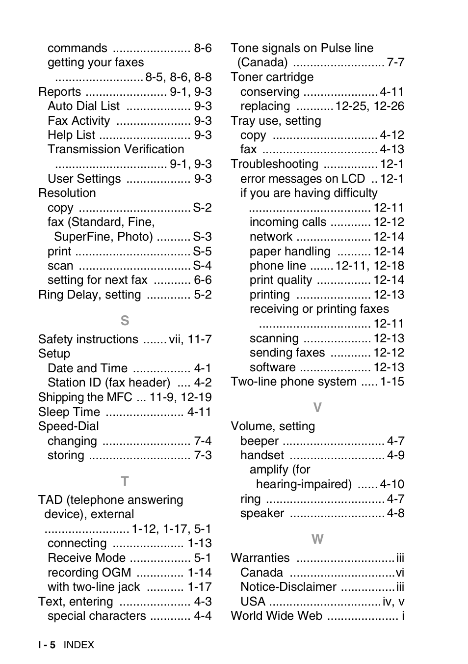 Brother MFC 8220 User Manual | Page 209 / 213
