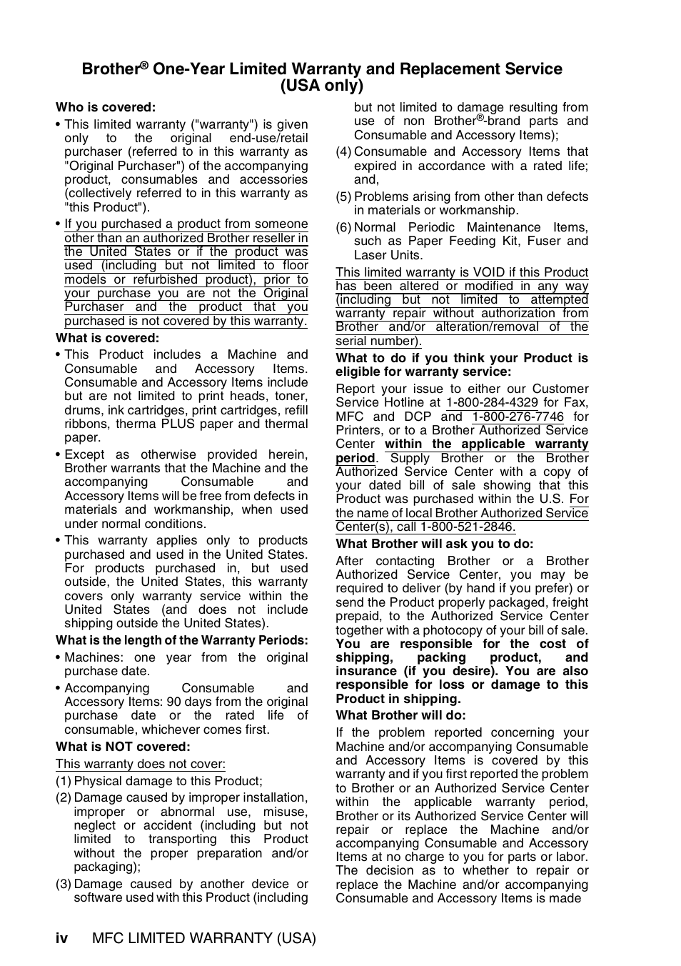 Brother | Brother MFC 8220 User Manual | Page 6 / 213