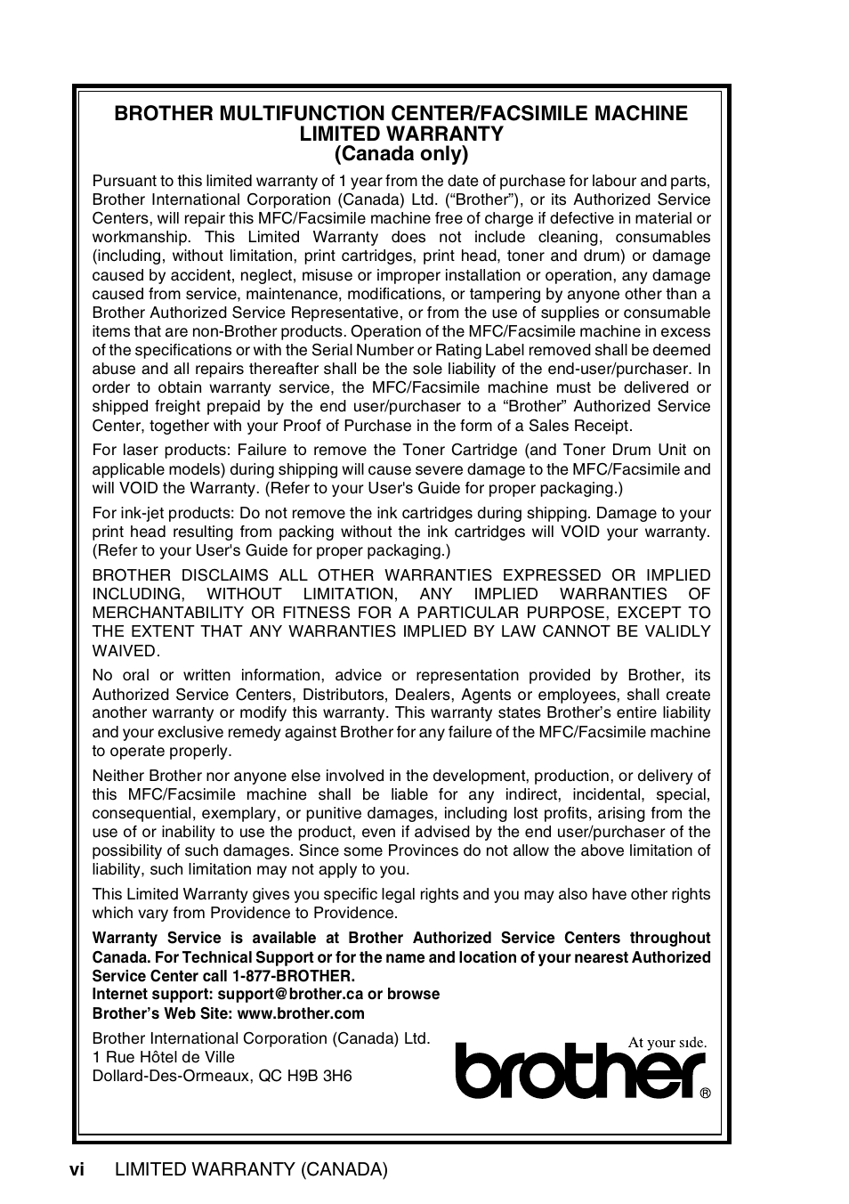 Brother MFC 8220 User Manual | Page 8 / 213