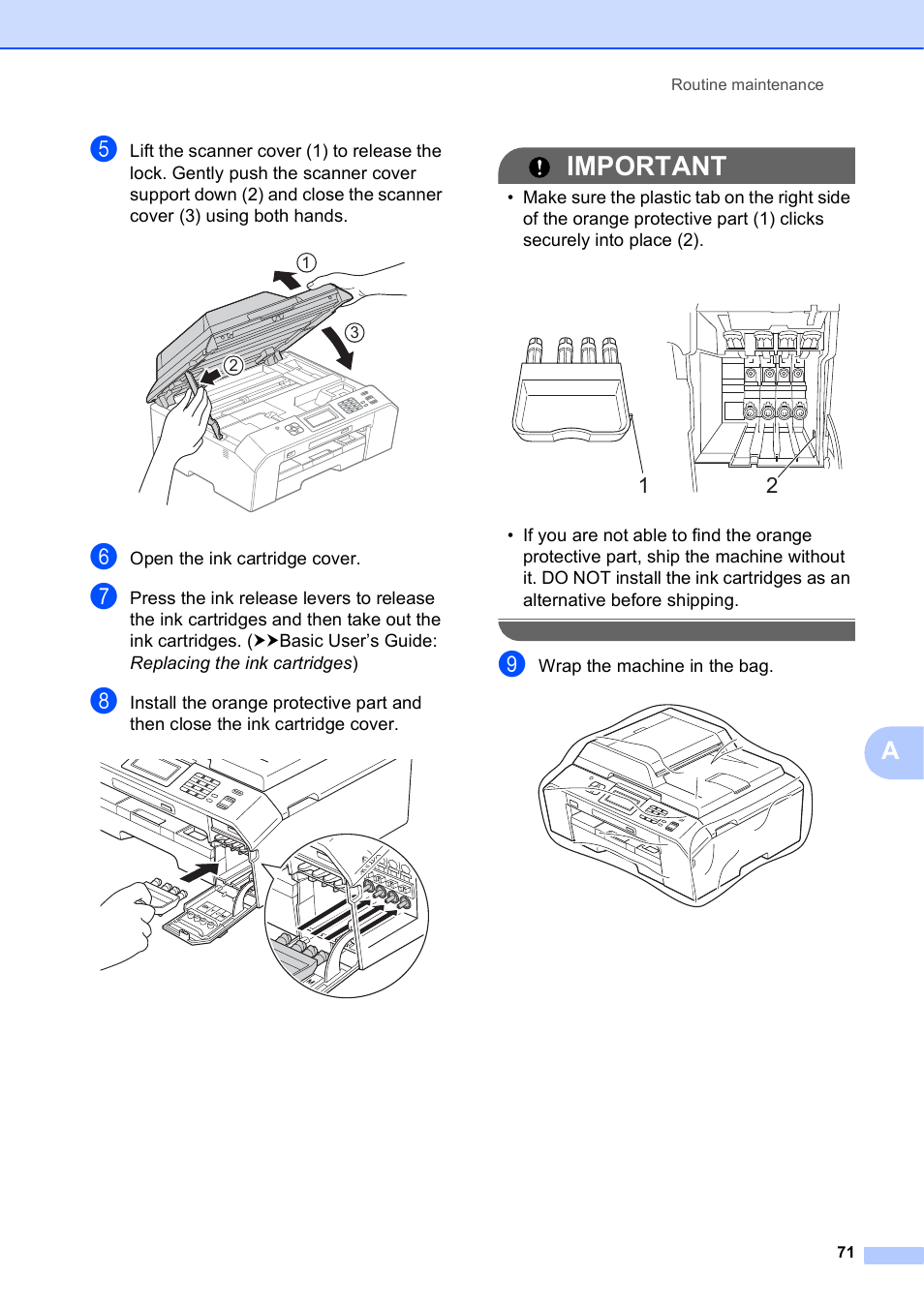 Important | Brother MFC J5910DW User Manual | Page 77 / 87