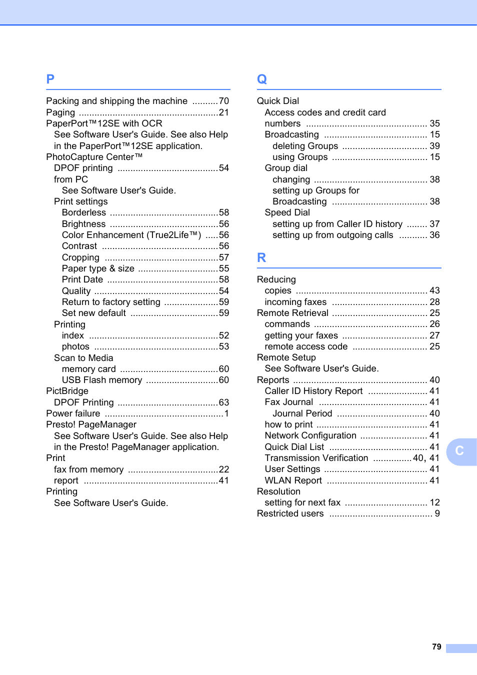 Brother MFC J5910DW User Manual | Page 85 / 87