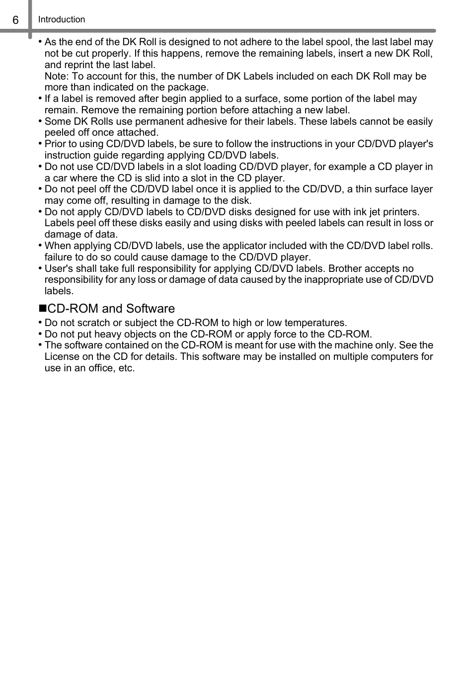 Brother QL-1060N User Manual | Page 12 / 69